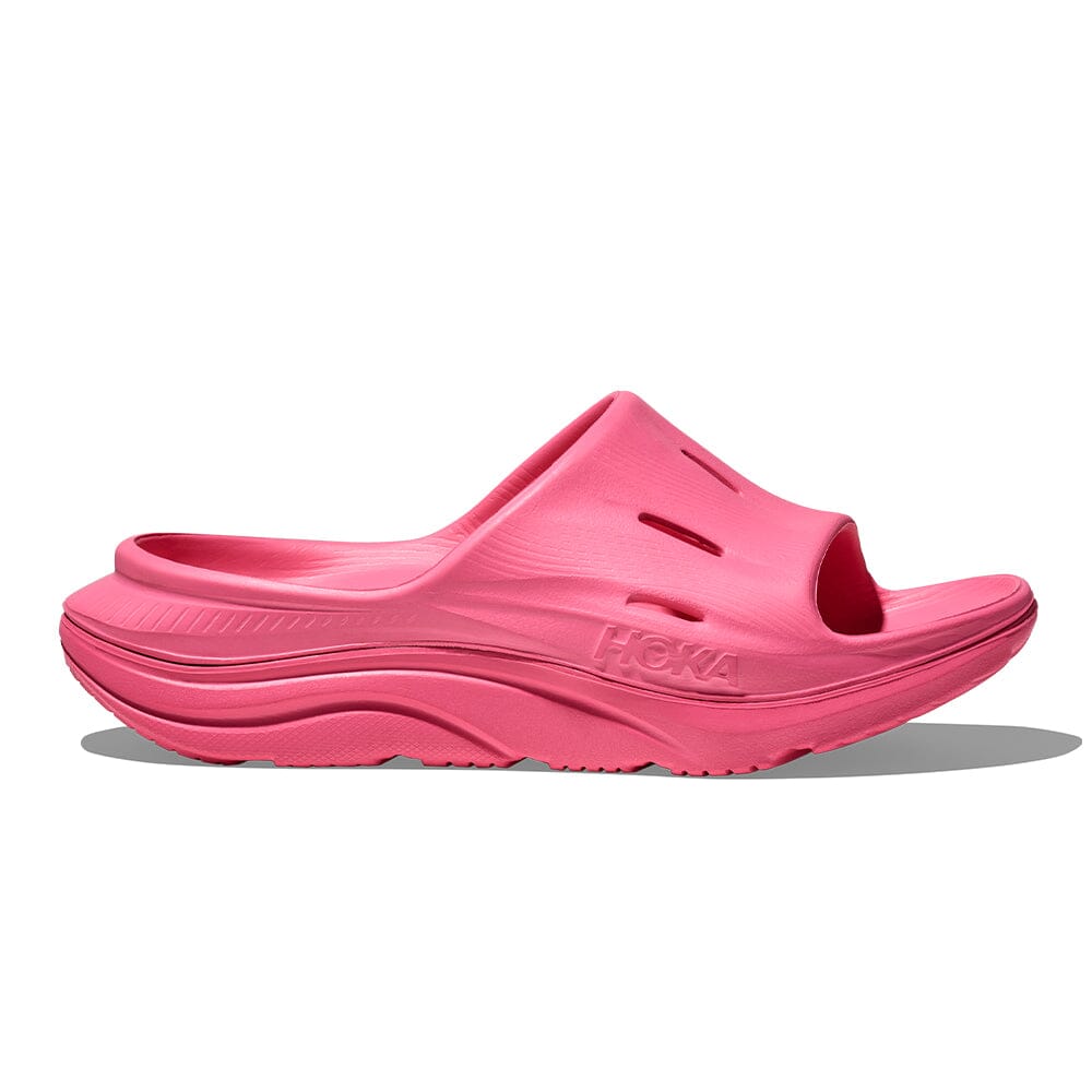 Hoka Ora Recovery Slide 3 - Neon Rose – BlackToe Running Inc.