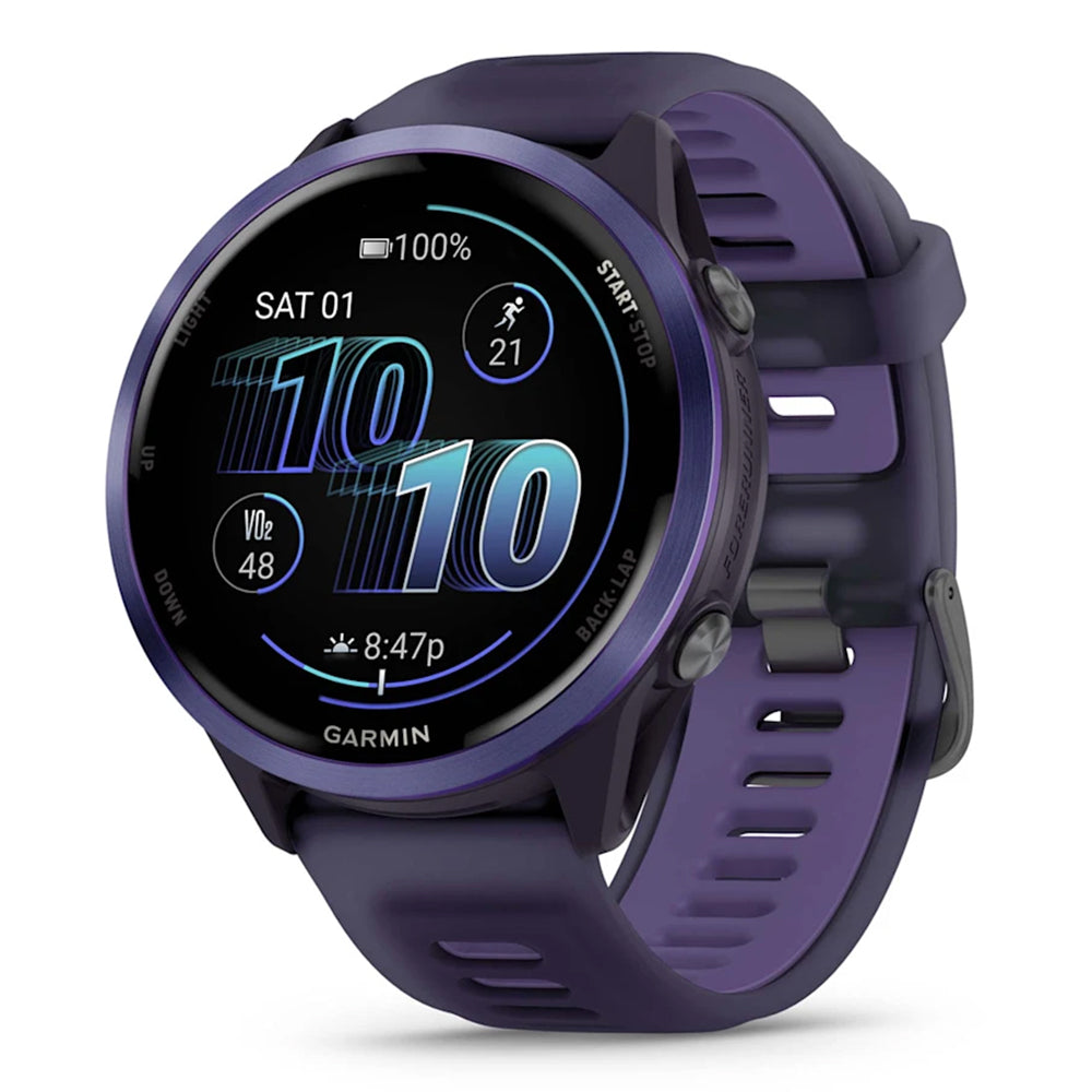 Garmin Forerunner 570 - BlackToe Running#colour_indigo-aluminum-case-imperial-purple-indigo-band