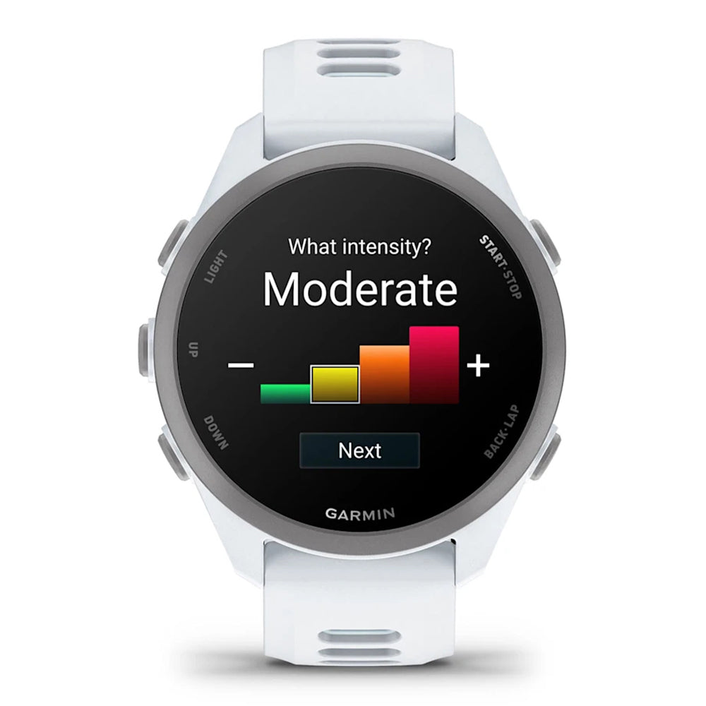Garmin Forerunner 170 Music - BlackToe Running#colour_whitestone-with-whitestone-cloud-blue-band