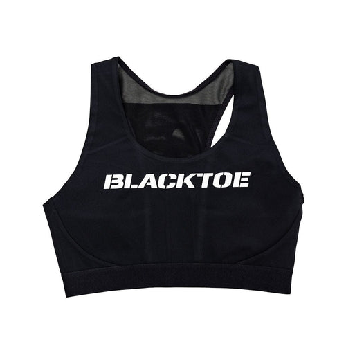 BlackToe Women's NB Sleek Pocket Medium Support Bra - BlackToe running#colour_black