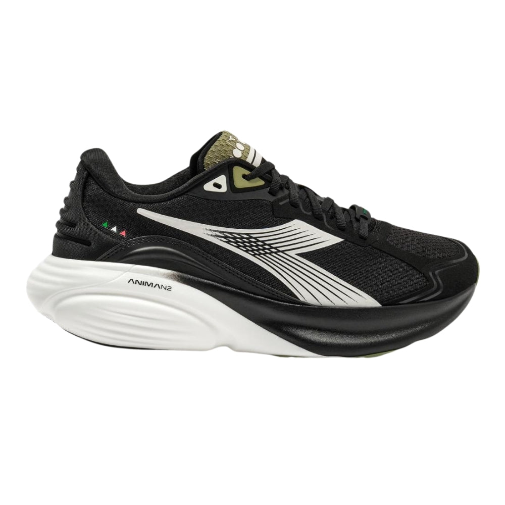 Diadora Atomo Star - BlackToe Running#colour_black-white-sage