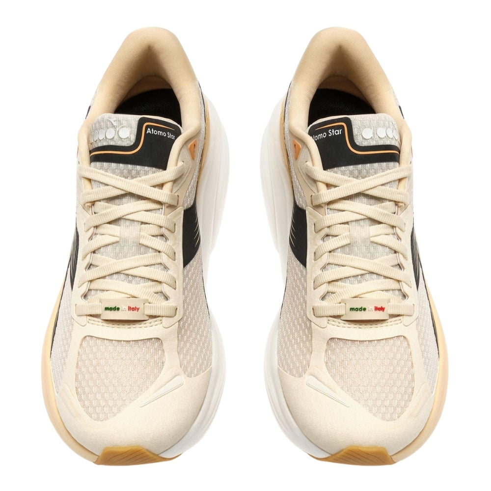 Diadora Atomo Star - BlackToe Running#colour_buttercream-black