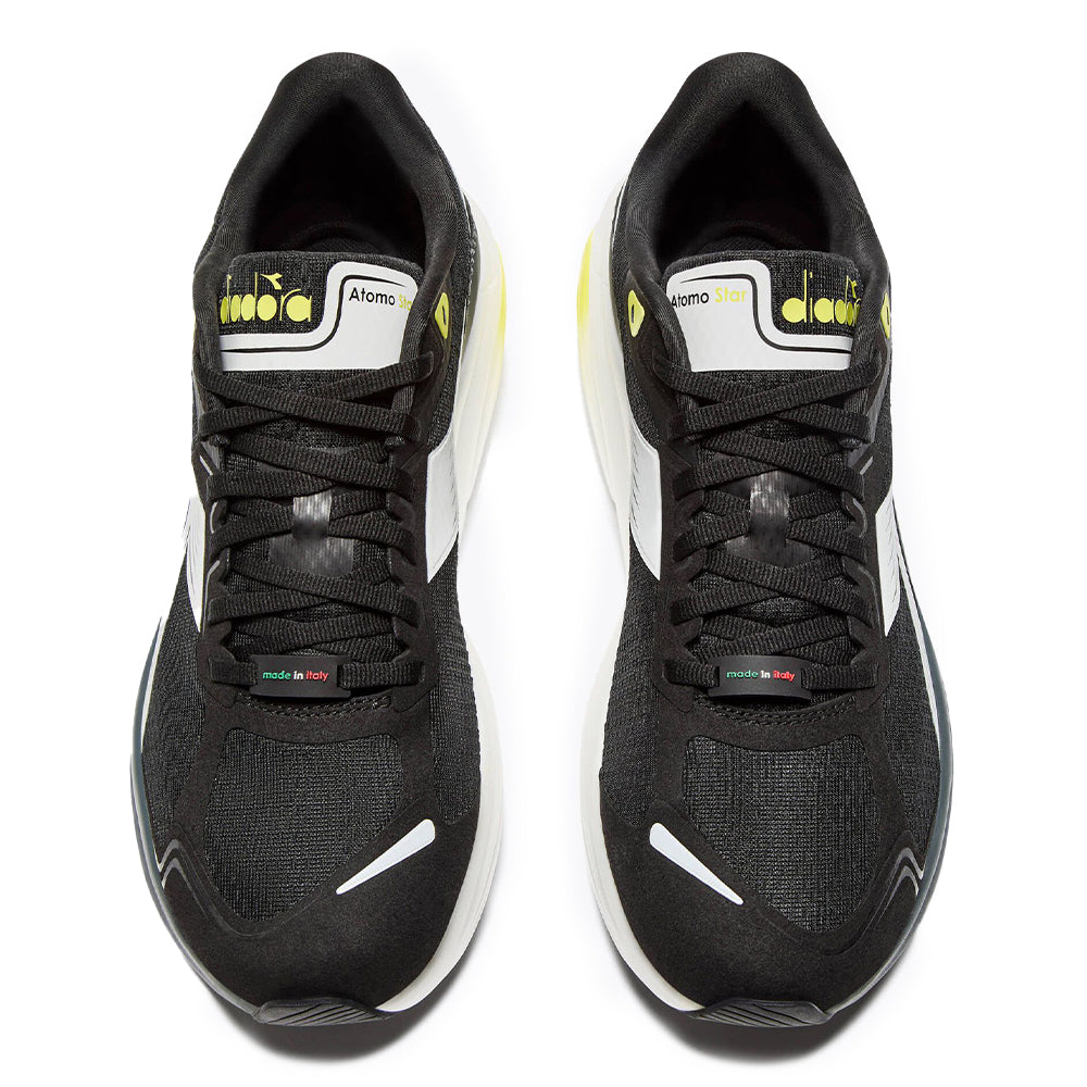 Diadora Atomo Star - BlackToe Running#colour_black-white