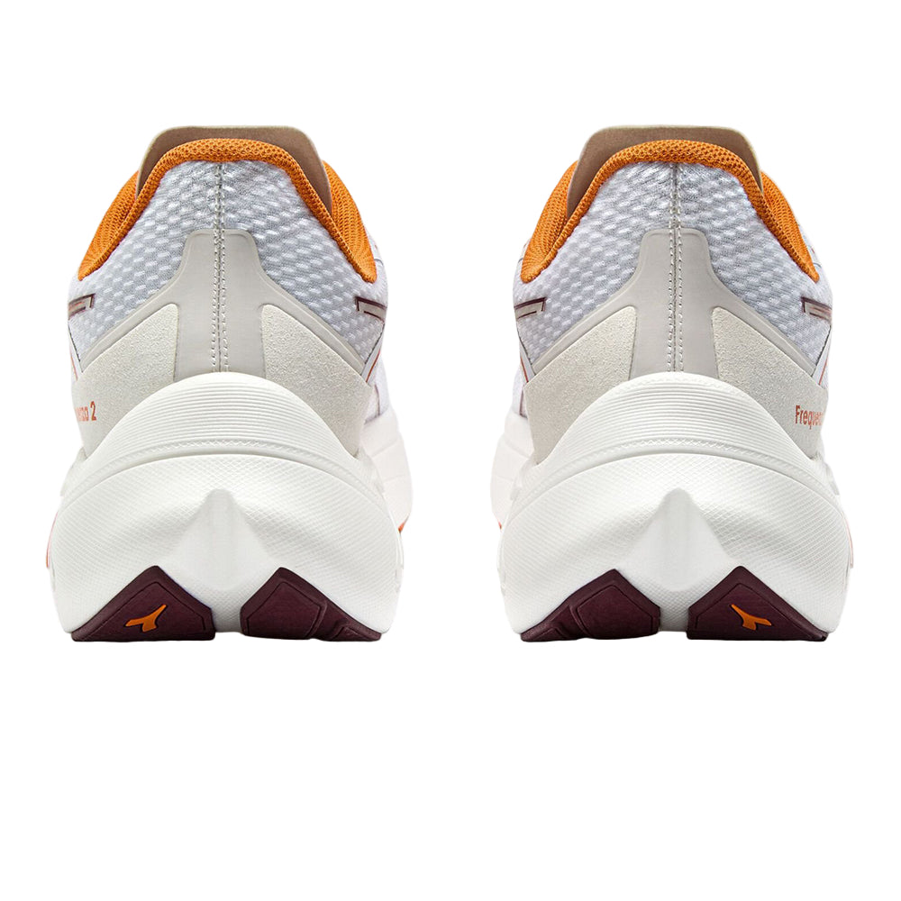 Diadora Men's Frequenza 2 - BlackToe Running#colour_white-maroon-banner