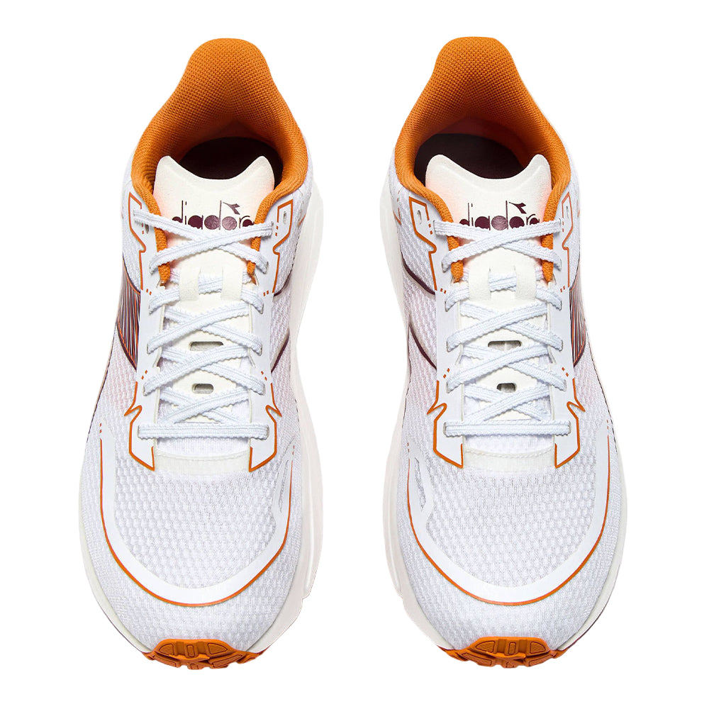 Diadora Men's Frequenza 2 - BlackToe Running#colour_white-maroon-banner