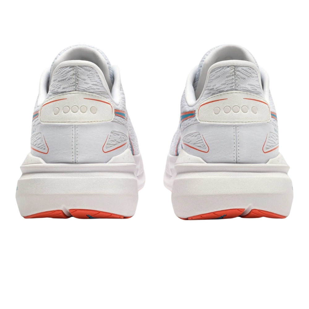 Diadora Women's Nucleo 2 - BlackToe Running#colour_white-orange-nasturtium