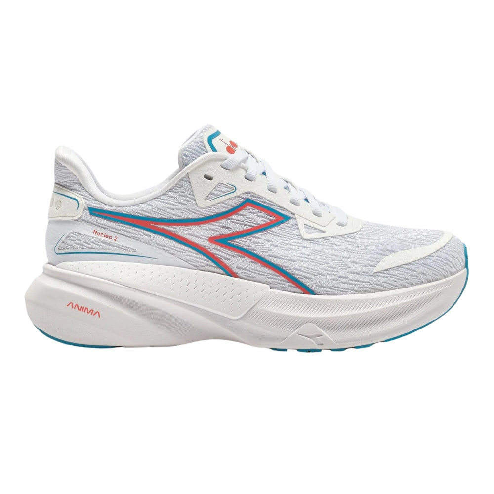 Diadora Women's Nucleo 2 - BlackToe Running#colour_white-horizon-blue