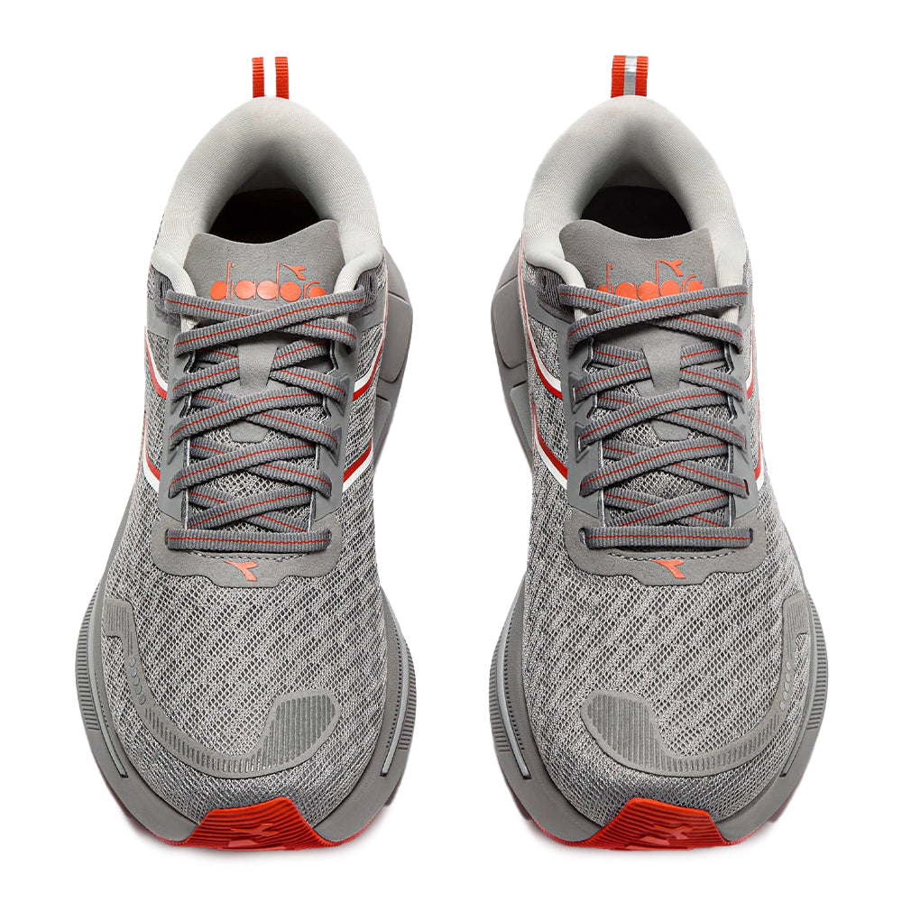 Diadora Women's Cellula 2 - BlackToe Running#colour_chiseled-stone-tangerine