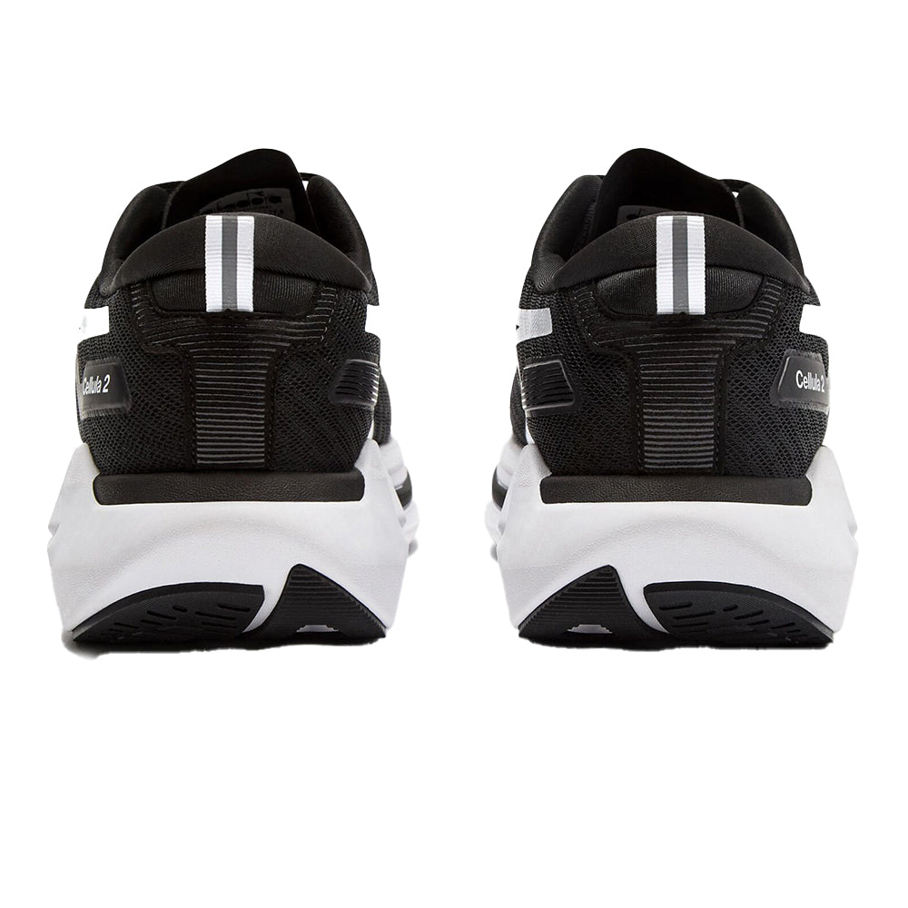 Diadora Men's Cellula 2 - BlackToe Running#colour_black-white
