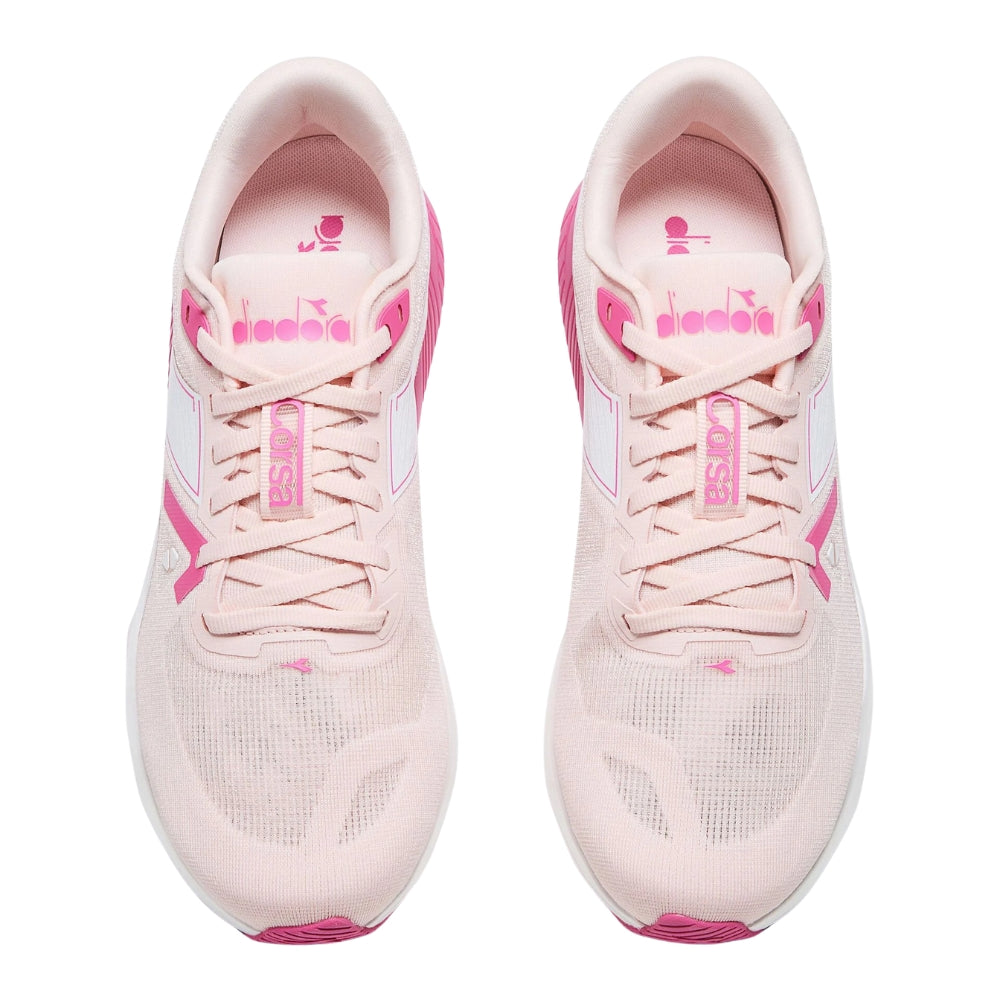 Diadora Women's Corsa - BlackToe Running#colour_pearl-carmine-rose