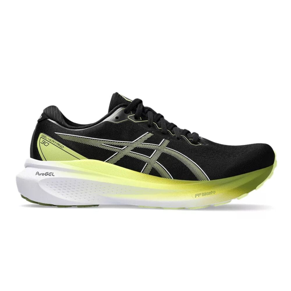 Asics Men's Gel-Kayano 30 Men's Shoes - BlackToe Running#colour_black-glow-yellow