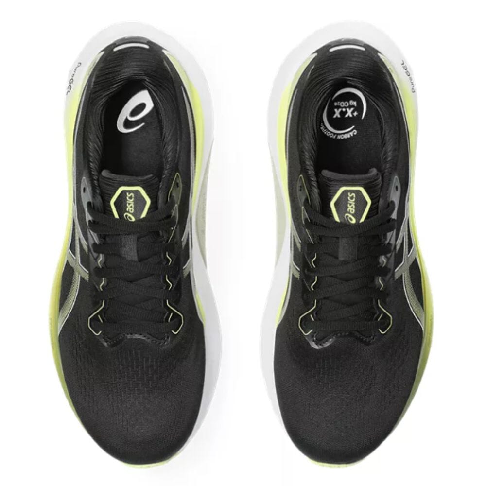 Asics Men's Gel-Kayano 30 Men's Shoes - BlackToe Running#colour_black-glow-yellow
