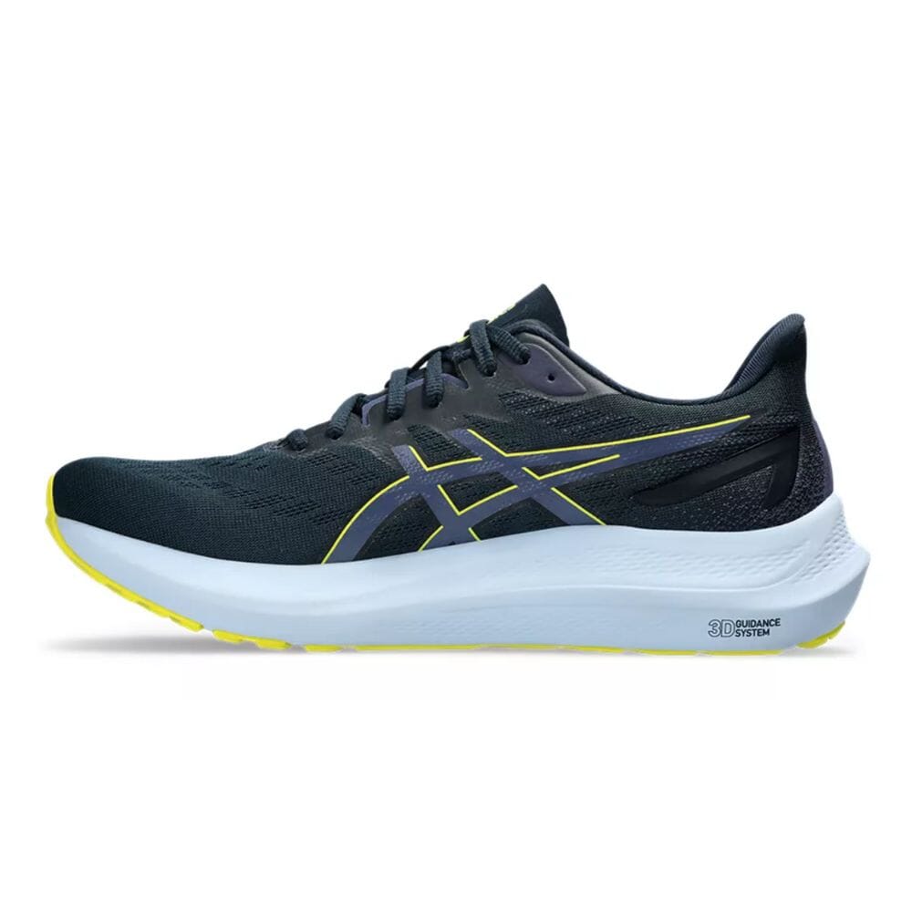 Asics Men's GT-2000 12 Men's Shoes - BlackToe Running#colour_french-blue-bright-yellow