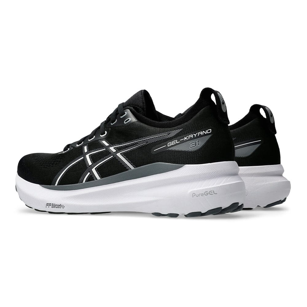 Asics Men's Gel-Kayano 31 - BlackToe Running#colour_black-white