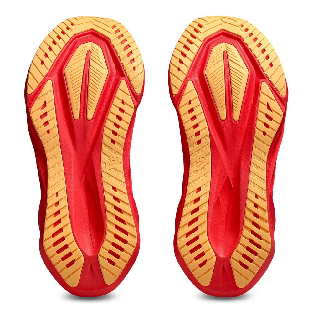 Asics Men's Novablast 5 - BlackToe Running#colour_flash-red-edo-purple