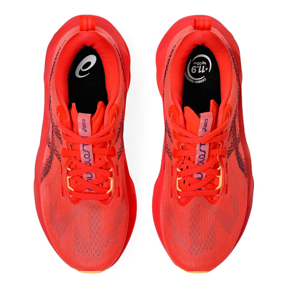 Asics Men's Novablast 5 - BlackToe Running#colour_flash-red-edo-purple