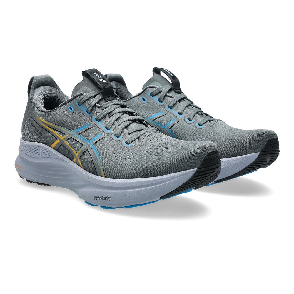 Asics Men's Gel-Kayano 32 - BlackToe Running#colour_steel-grey-aegean-blue