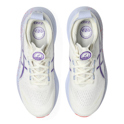 Asics Men's Gel-Nimbus 27 Tokyo - BlackToe Running#colour_cream-edo-purple