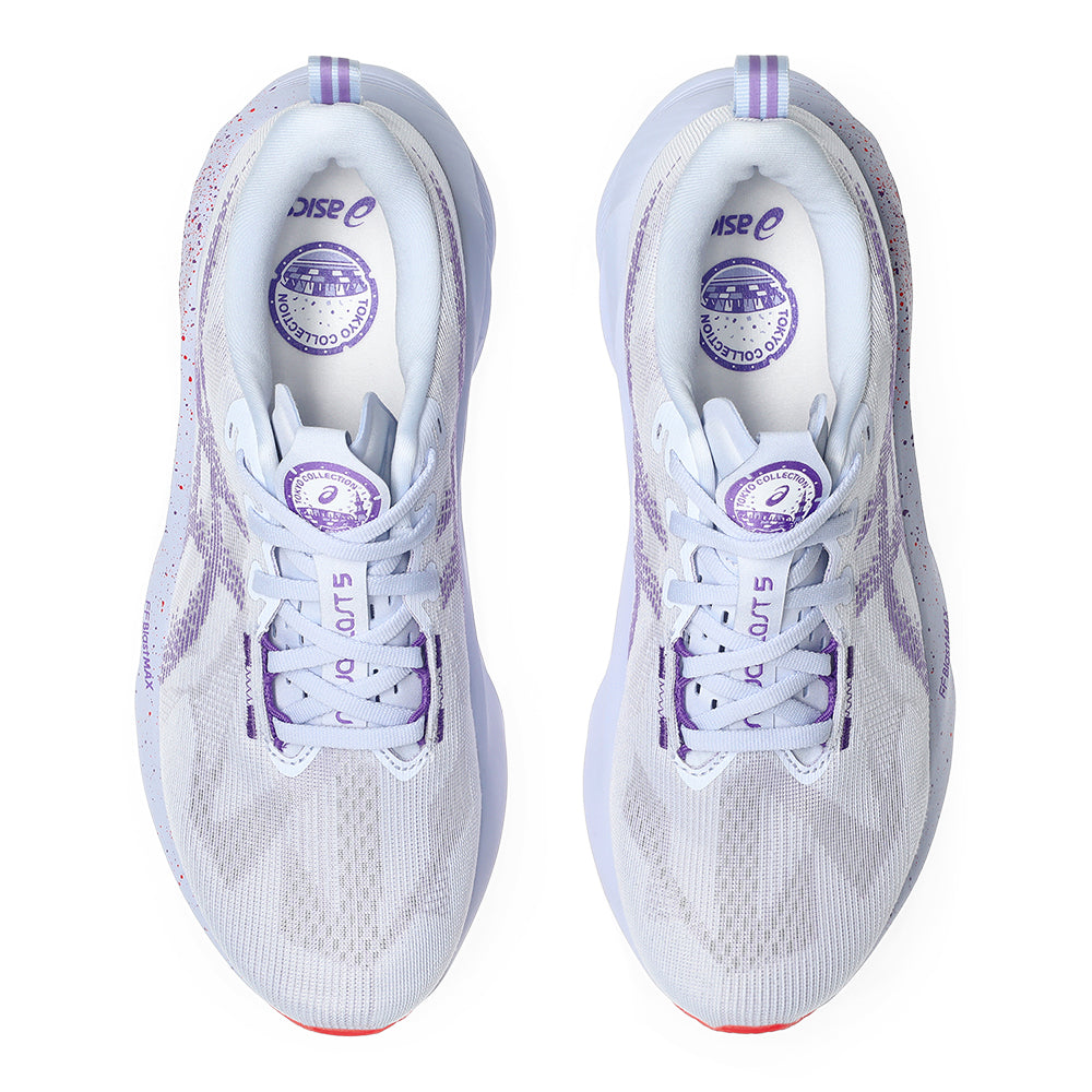 Asics Men's Novablast 5 Tokyo - BlackToe Running#colour_blue-fade-edo-purple