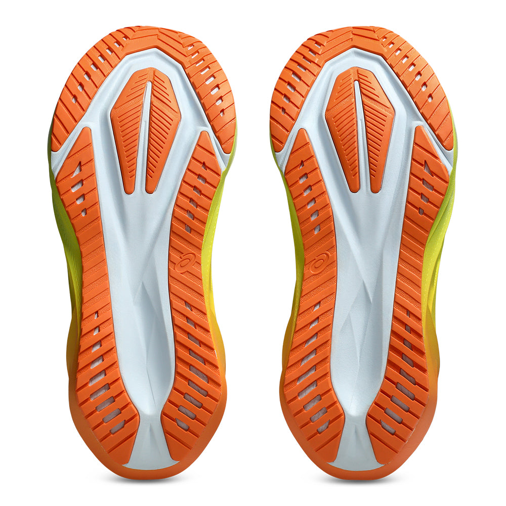 Asics Men's Novablast 5 Sunny Sizzle - BlackToe Running#colour_sky-lemon-spark