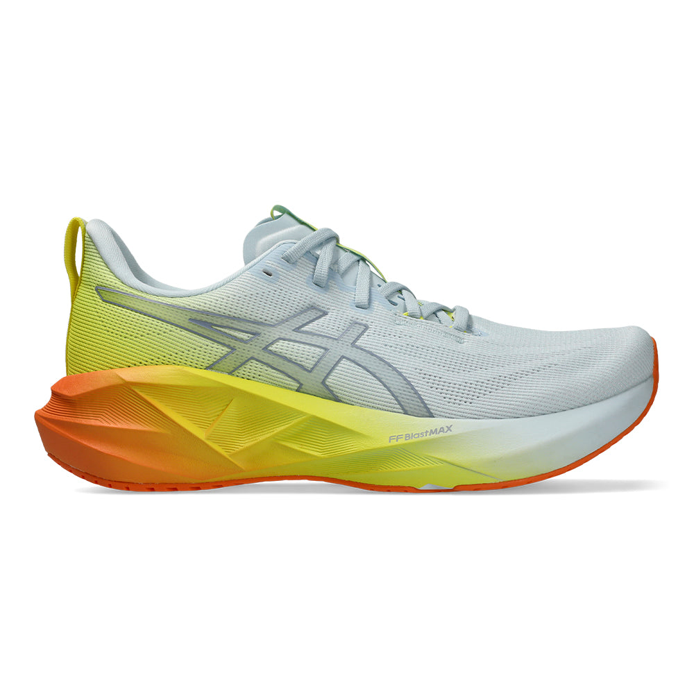 Asics Men's Novablast 5 Sunny Sizzle - BlackToe Running#colour_sky-lemon-spark