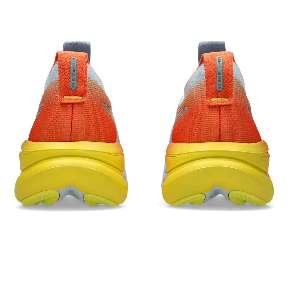 Asics Men's Gel-Nimbus 28 Sunny Sizzle - BlackToe Running#colour_sky-sun-peach