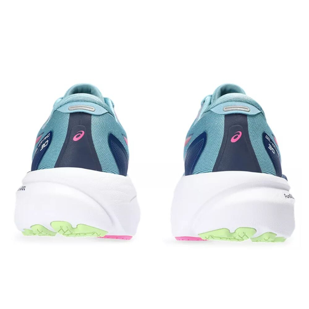 Asics Women's Gel-Kayano 30 Women's Shoes - BlackToe Running#colour_gris-blue-lime-green