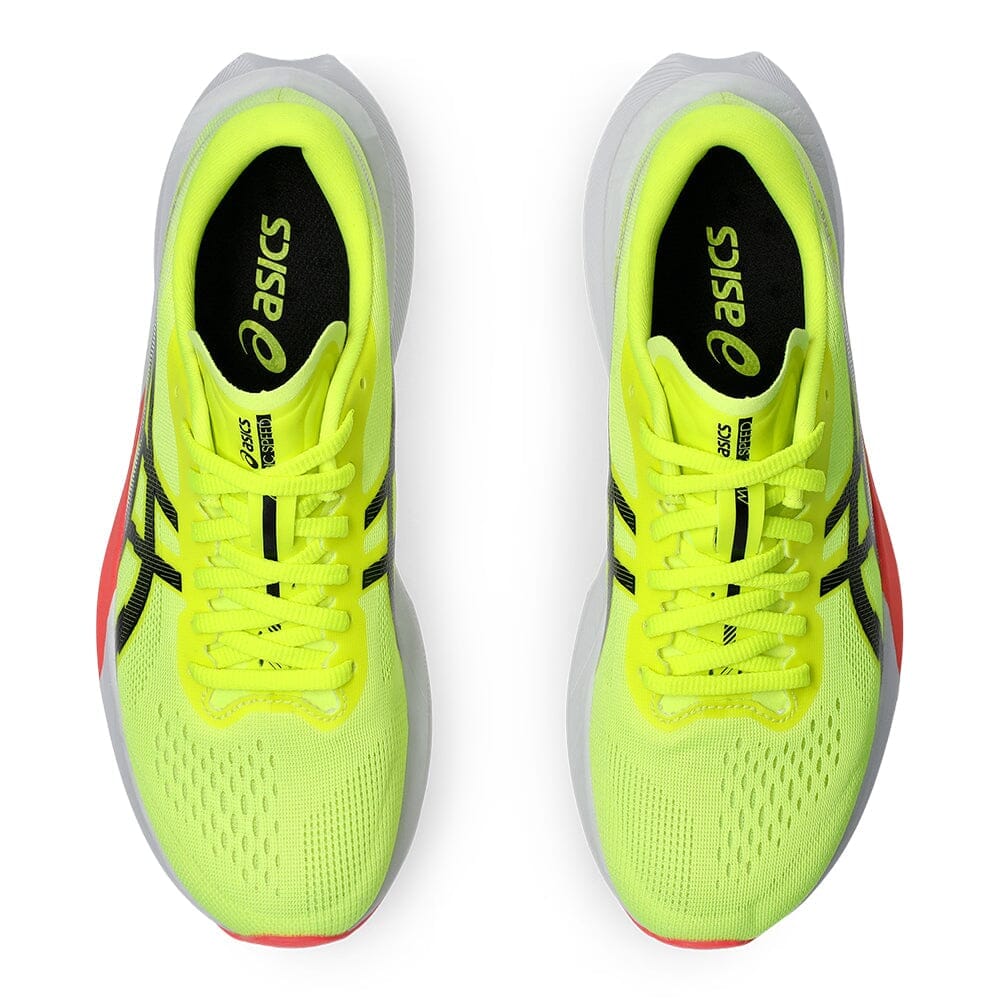 Asics Women's Magic Speed 4 - BlackToe Running#colour_safety-yellow-black
