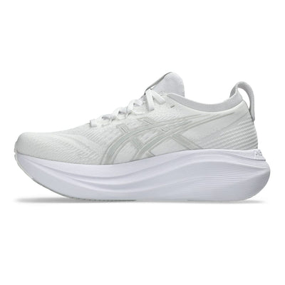 Asics Women's Gel-Nimbus 27 - BlackToe Running#colour_white-glacier-grey