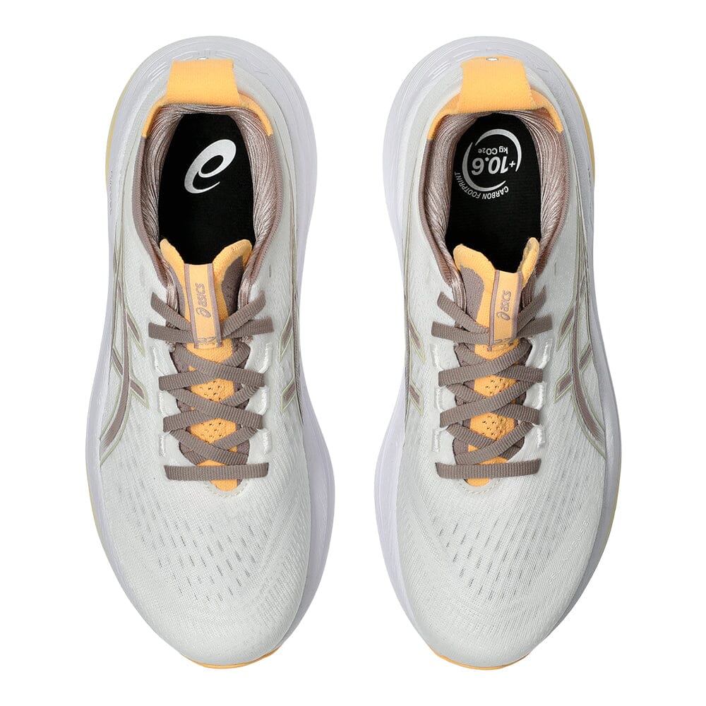 Asics Women's Gel-Nimbus 27 - BlackToe Running#colour_white-fawn