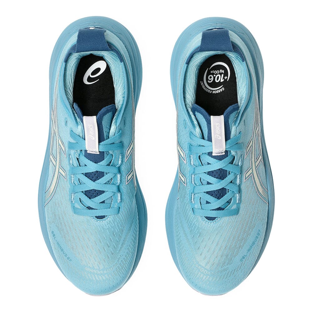 Asics Women's Gel-Nimbus 27 - BlackToe Running#colour_stillwater-cream