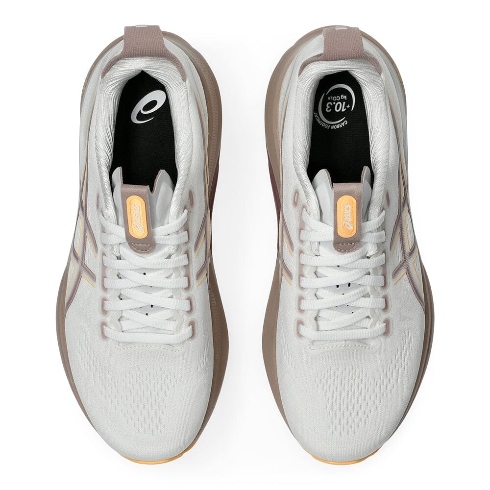 Asics Women's Gel-Kayano 32 - BlackToe Running#colour_white-orange-glow