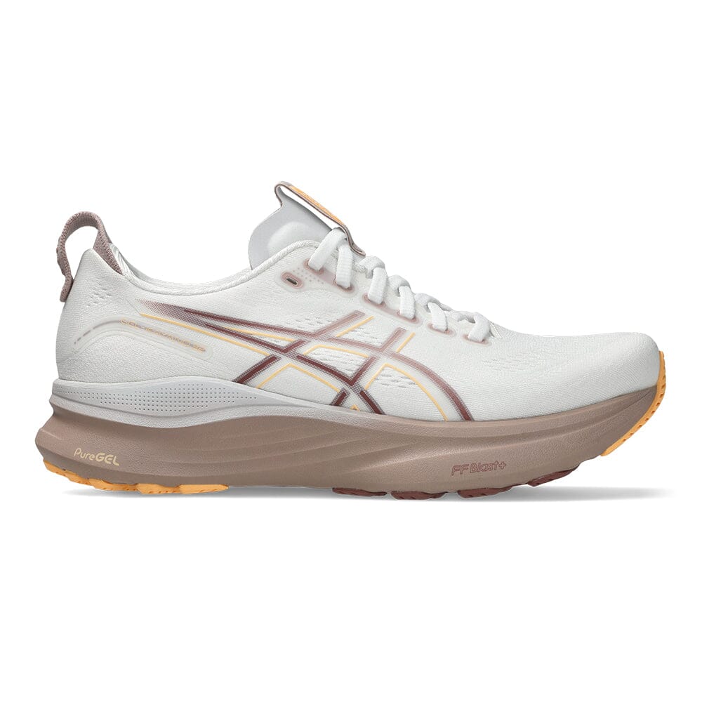 Asics Women's Gel-Kayano 32 - BlackToe Running#colour_white-orange-glow