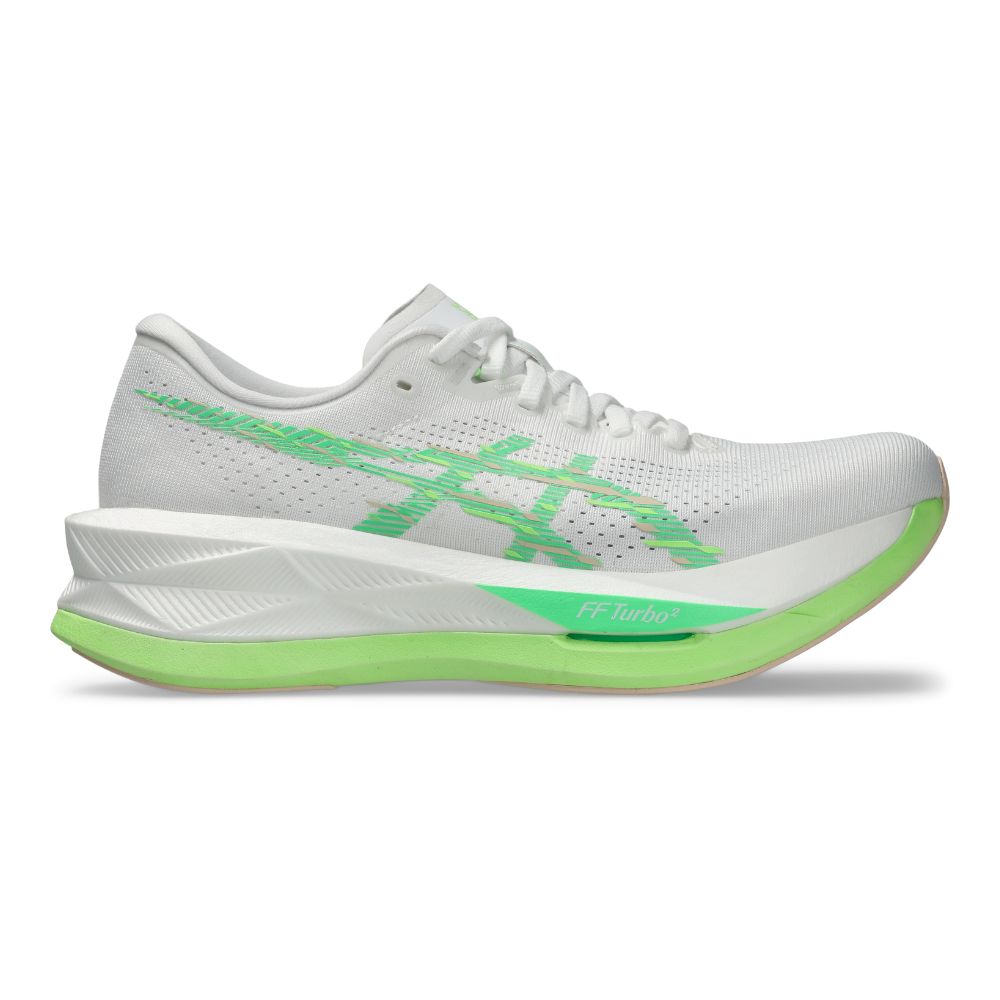 Asics Women's Sonicblast - Ekiden - BlackToe Running#colour_white-vital-green