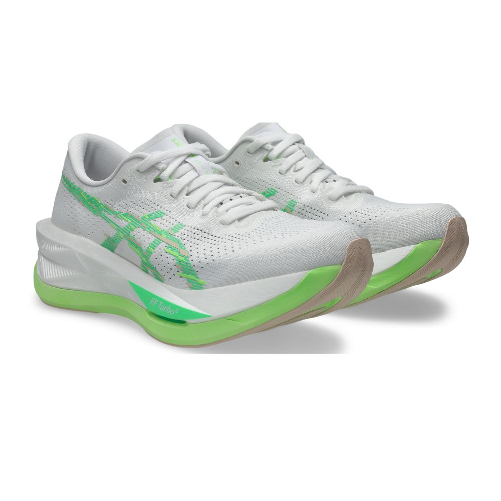 Asics Women's Sonicblast - Ekiden - BlackToe Running#colour_white-vital-green