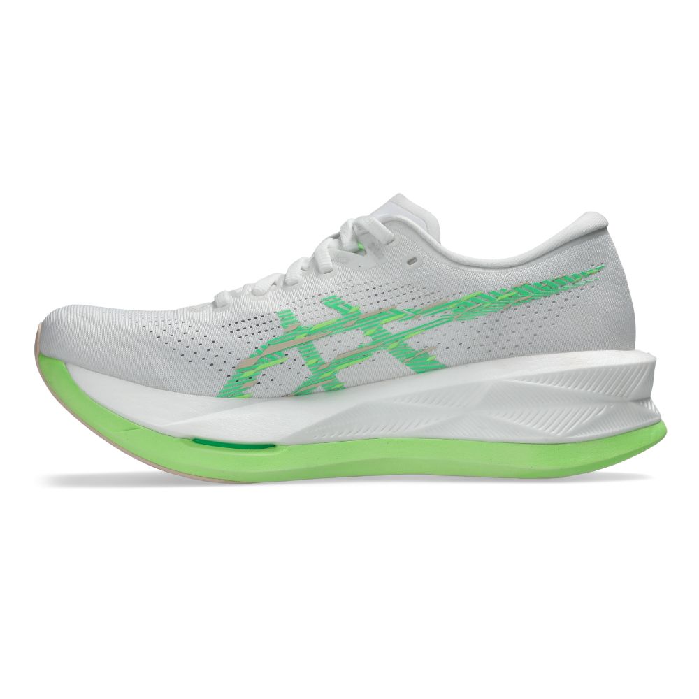 Asics Women's Sonicblast - Ekiden - BlackToe Running#colour_white-vital-green