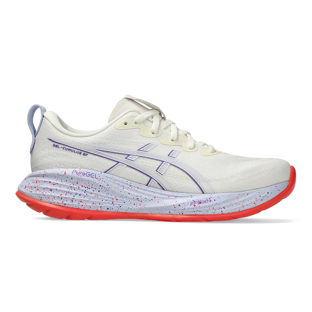 Asics Women's Gel-Cumulus 27 Tokyo - BlackToe Running#colour_cream-edo-purple