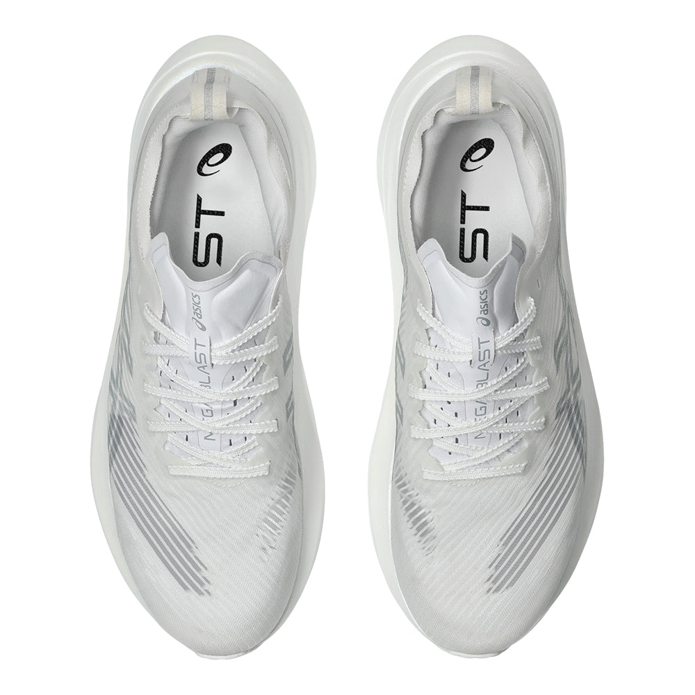 Asics Megablast - BlackToe Running#colour_white-piedmont-grey