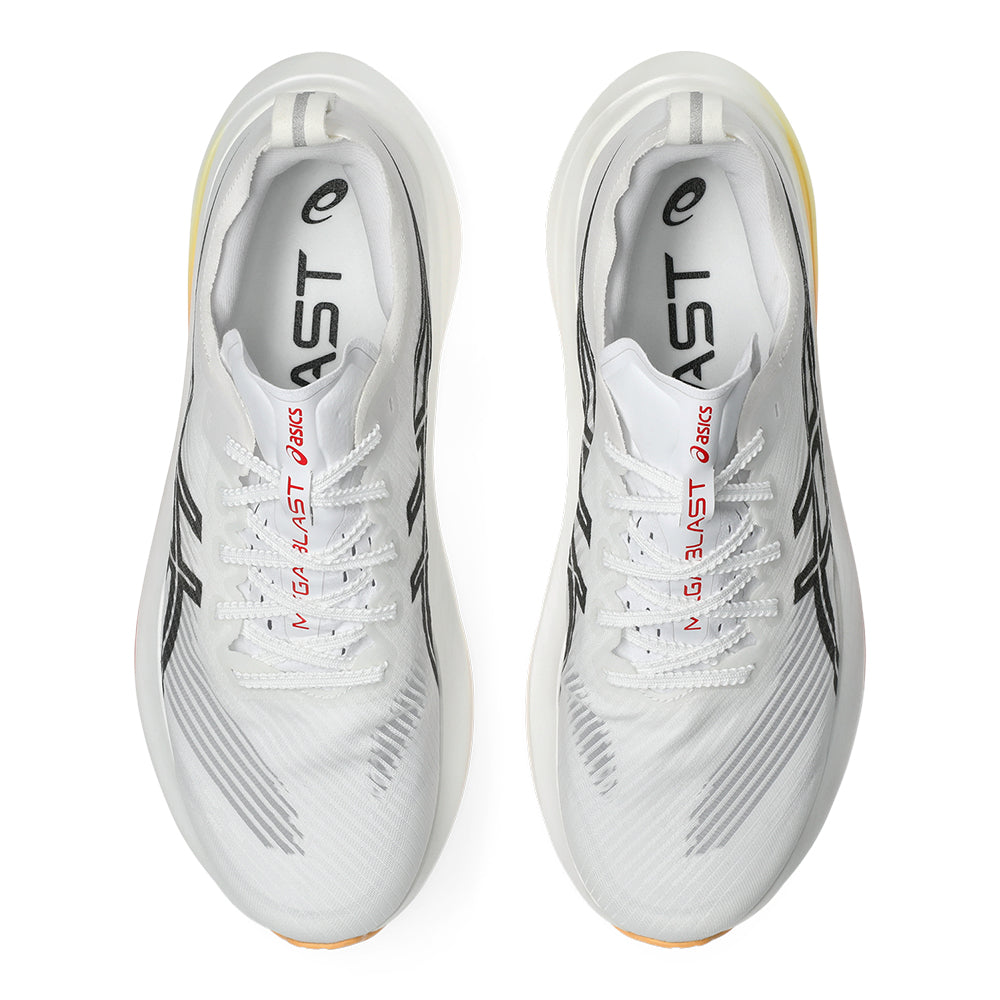 Asics Megablast - BlackToe Running#colour_white-orange-glow