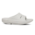 Oofos Ooahh Slide Sandal - BlackToe Running#colour_moonstone