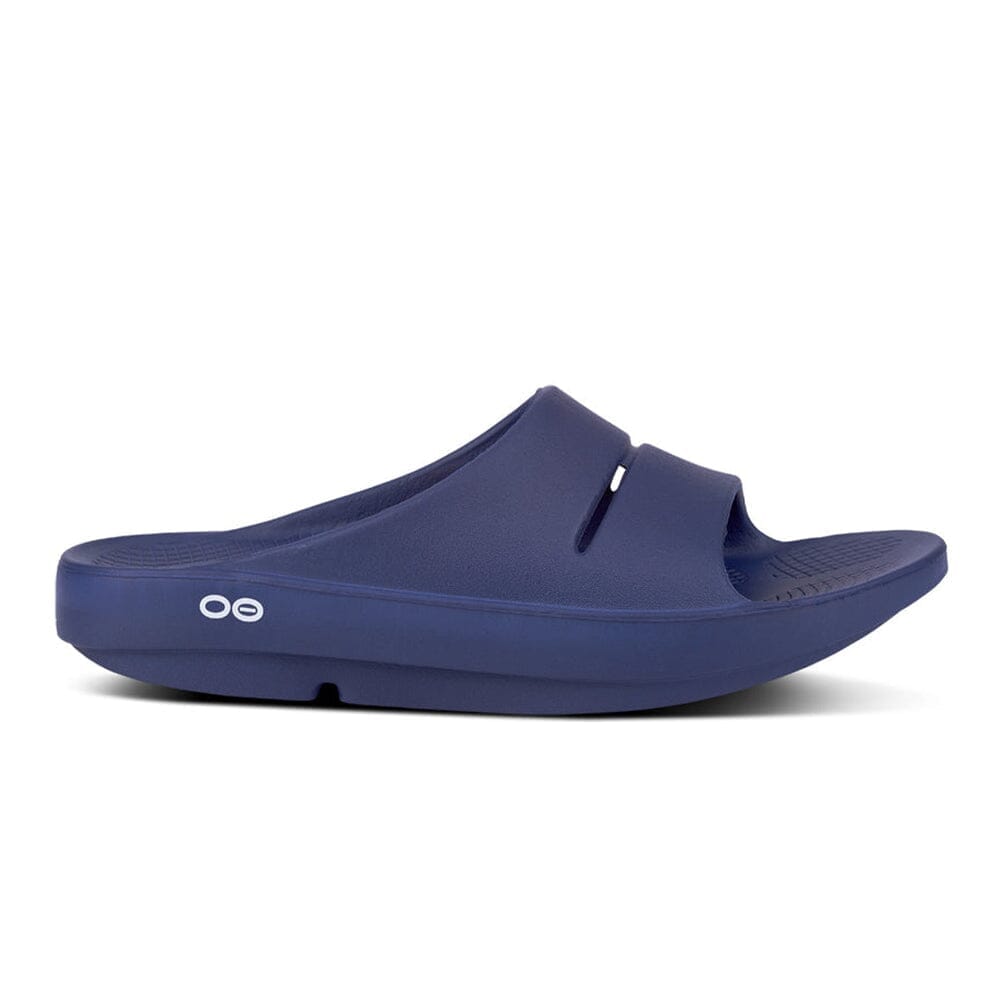 Oofos Ooahh Slide Sandal - BlackToe Running