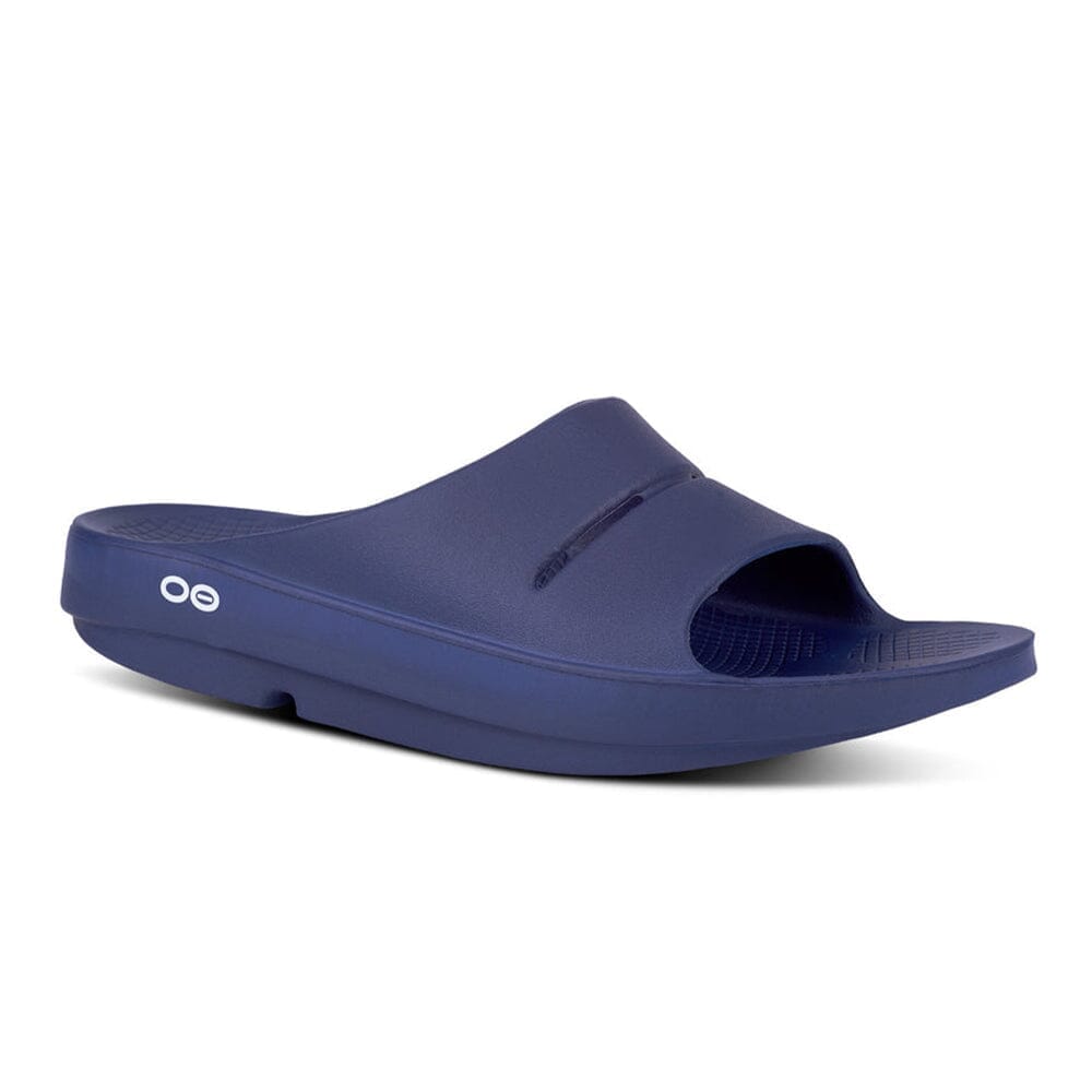 Oofos Ooahh Slide Sandal - BlackToe Running
