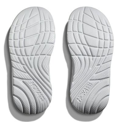 Hoka Women's Ora Recovery Flip - BlackToe Running#colour_cosmic-grey-seafoam