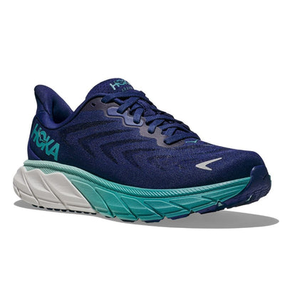 Hoka One One Women's Arahi 6 - BlackToe Running#colour_bellwether-blue-ocean-mist