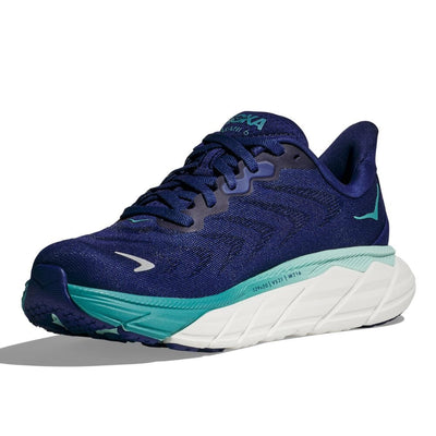 Hoka One One Women's Arahi 6 - BlackToe Running#colour_bellwether-blue-ocean-mist