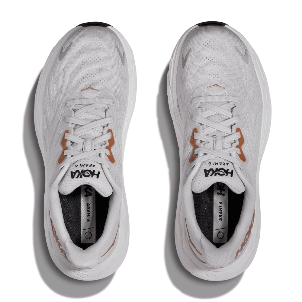 Hoka One One Women's Arahi 6 - BlackToe Running#colour_nimbus-cloud-rose-gold