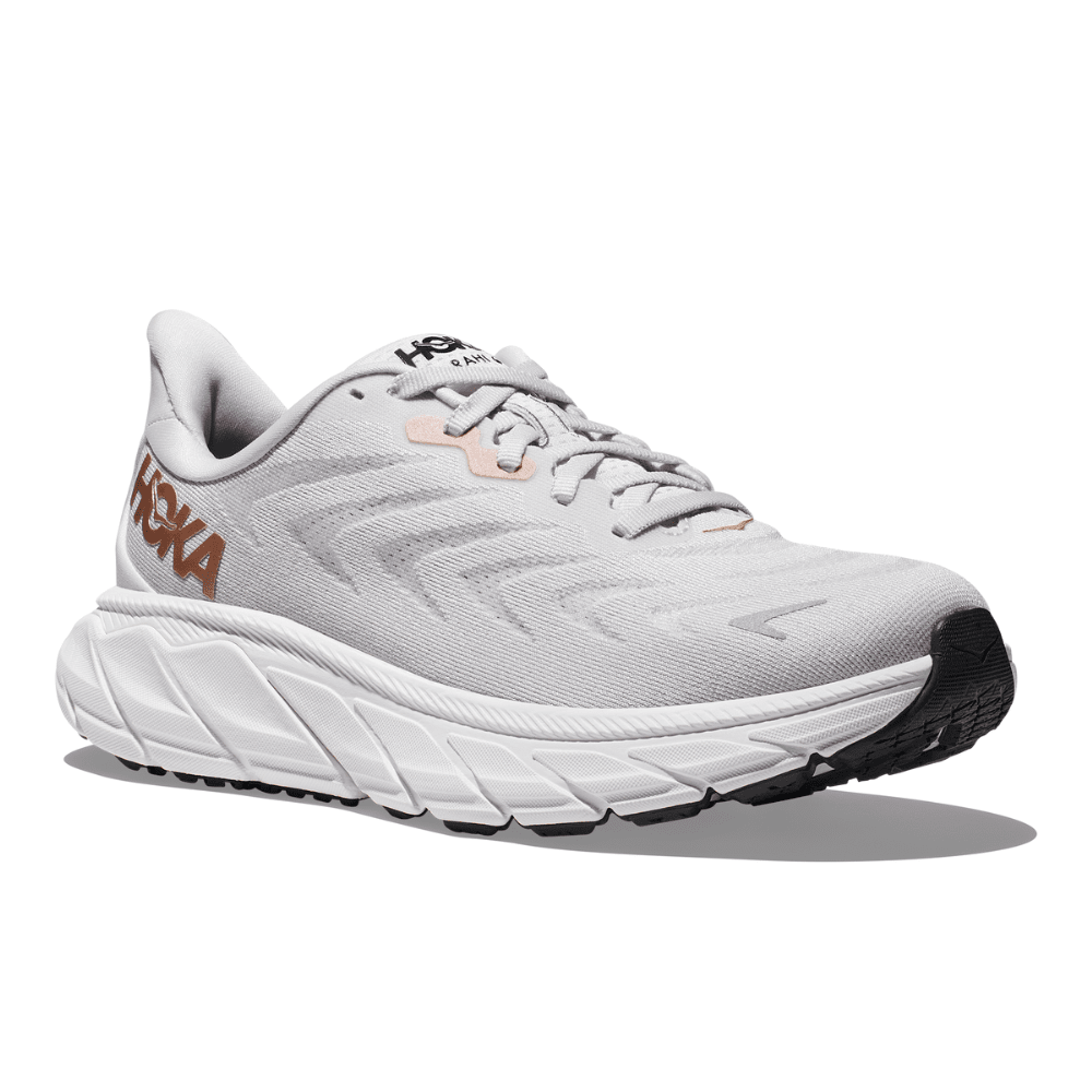 Hoka One One Women's Arahi 6 - BlackToe Running#colour_nimbus-cloud-rose-gold
