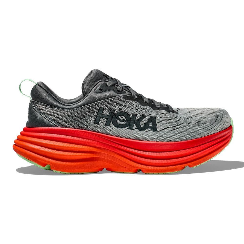Hoka One One Men's Bondi 8 - BlackToe Running#colour_castlerock-flame