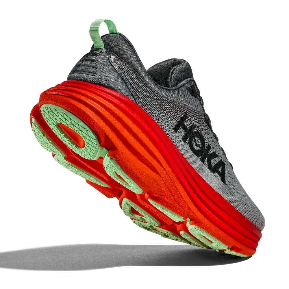 Hoka One One Men's Bondi 8 - BlackToe Running#colour_castlerock-flame