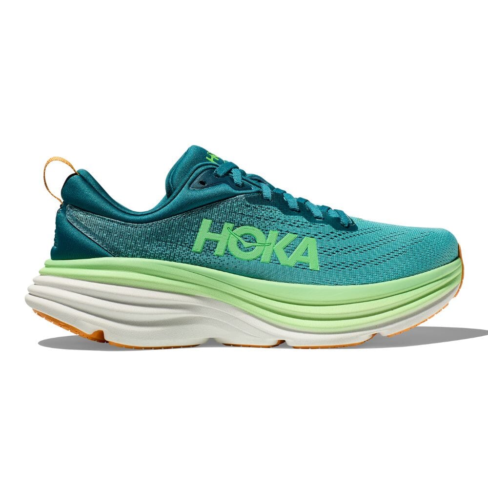 Hoka One One Men's Bondi 8 - BlackToe Running#colour_deep-lagoon-ocean-mist